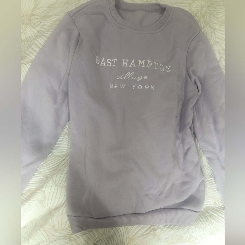 east hampton purple sweatshirt